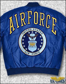 Leather USAF Logo Jacket