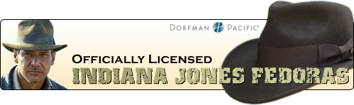 Officially Licensed Indiana Jones Fedoras by Dorfman Pacific