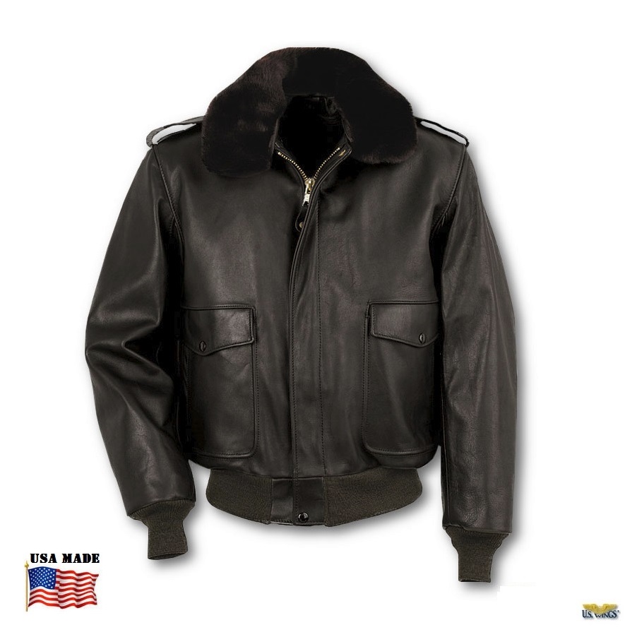 Schott Cowhide Leather Flight Jacket W Zip Out Liner