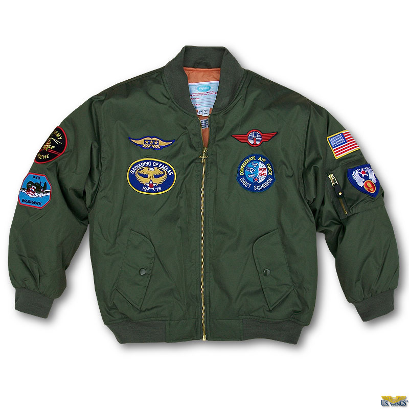Kids Leather Er Jackets Kid S Ma 1 With Patches