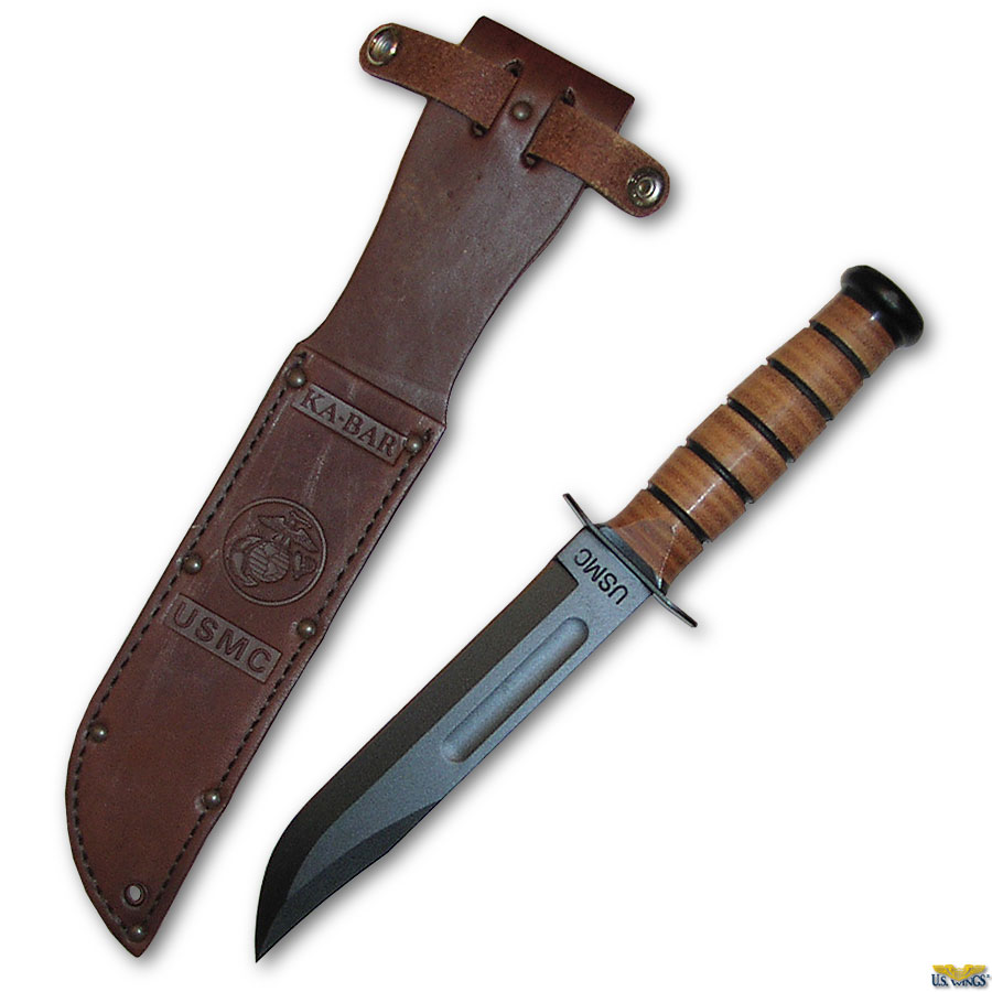 KaBar USMC Combat Knife US Wings