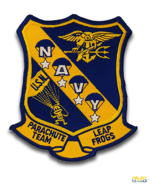 US Navy Parachute Team "Leap Frogs" Patch - US Wings US Navy Parachute Team "Leap Frogs" Patch - US Wings