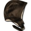 Snoopy Leather Flying Cap With Fur Lining