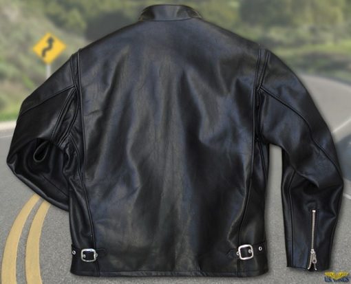 schott 141 womens classic racer motorcycle jacket back