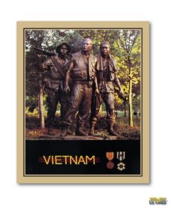 Three Servicemen Statue Poster