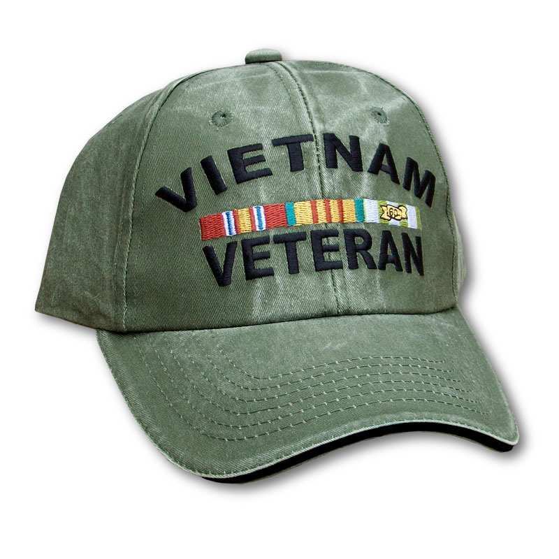 Vintage OD Vietnam Veteran Cap