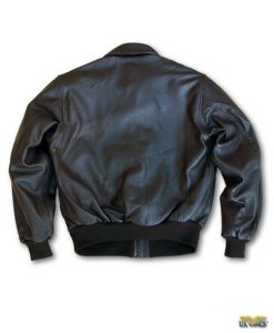 us wings leather flight jacket modern a-2 back