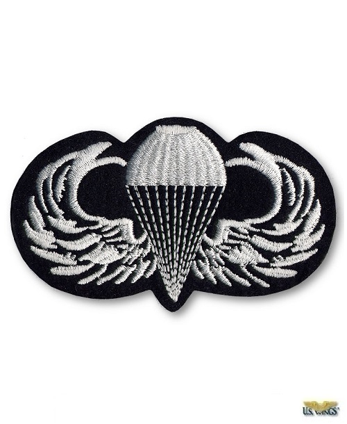 WARRIOR ELITE US ARMY AIRBORNE PARACHUTE RIGGER WING PATCH INSIGNIA set of two