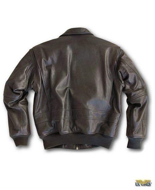 signature series antique lambskin g-2 bomber jacket back