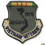 Custom Vietnam Veteran Patch USN 1970
