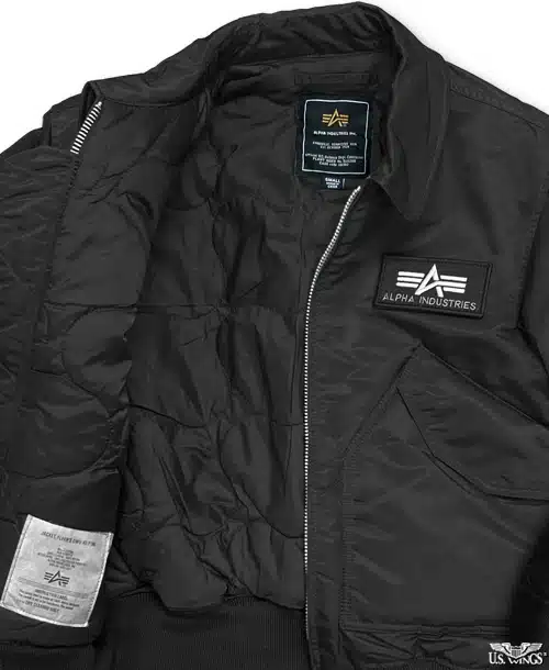 【USA製】 CWU-45/P ALPHA（L） Alpha Industries Men's CWU 45-P Flight Jacket (XS, Black) at