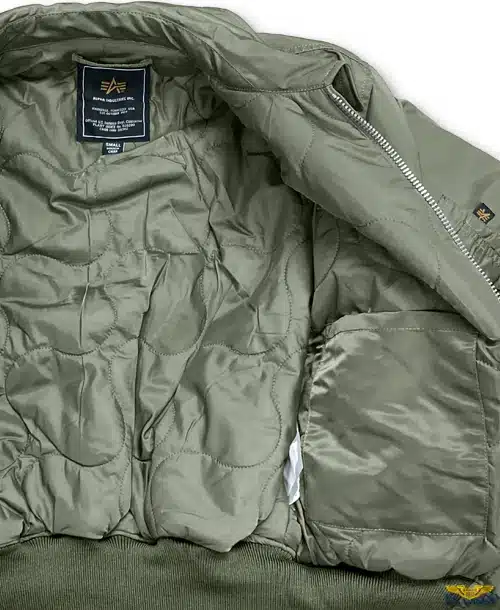 よしんど CWU-45/Pフライトジャケット オリーブグリーン Alpha Green CWU-45P Flight Jacket- US Wings, Inc.