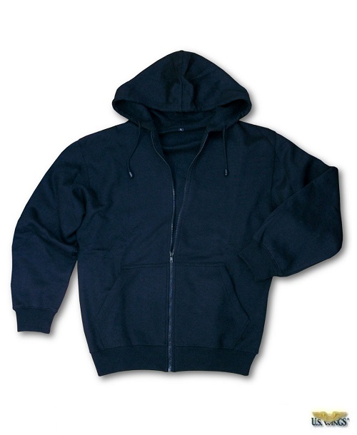 Plain Fleece Hoodie - US Wings