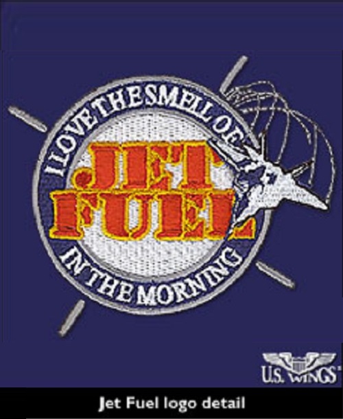 jet fuel embroidered t-shirt