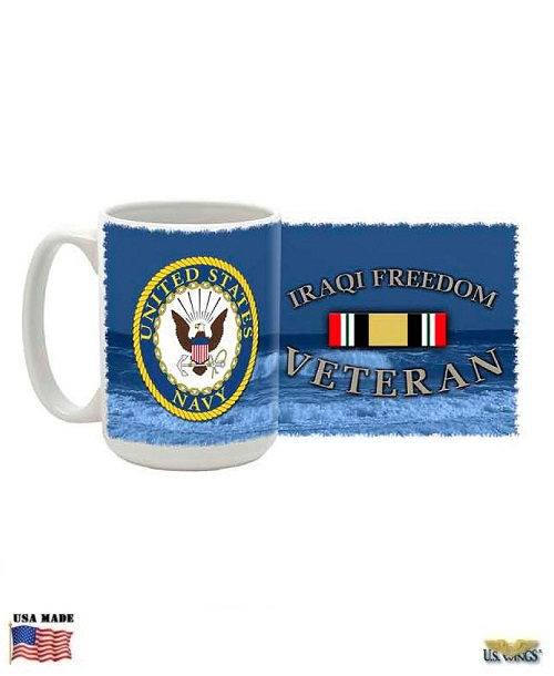 US Navy Iraqi Freedom Veteran Mug