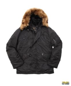 Black N-3B Cold Weather Parka