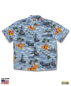 Naval Battleships Aloha Shirt