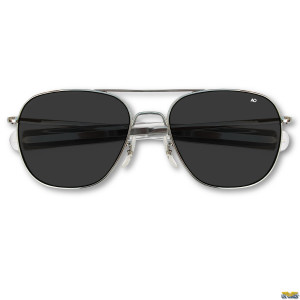 AO Original Pilot Sunglasses ® Standard US Military-Issue (Silver Frames)