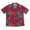Red Jungle Bird Aloha Shirt