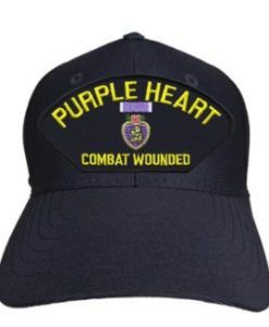 purple heart combat wounded cap