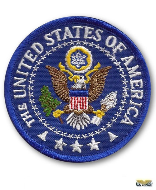 CERTIFIED TAXPAYER ron-on PATCH EMBROIDERED USA UNITED STATES GREAT SEAL EAGLE 