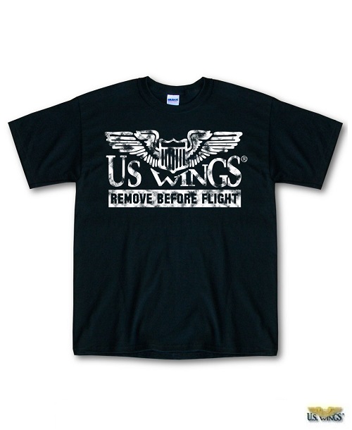 US Wings Vintage-style Remove Before Flight T-Shirt
