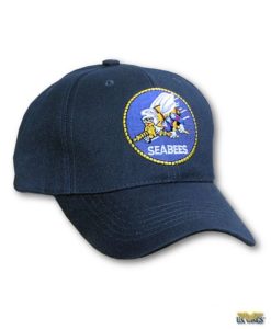 Sea Bees Cap with Round Insignia