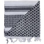 shemagh tactical scarf white and black