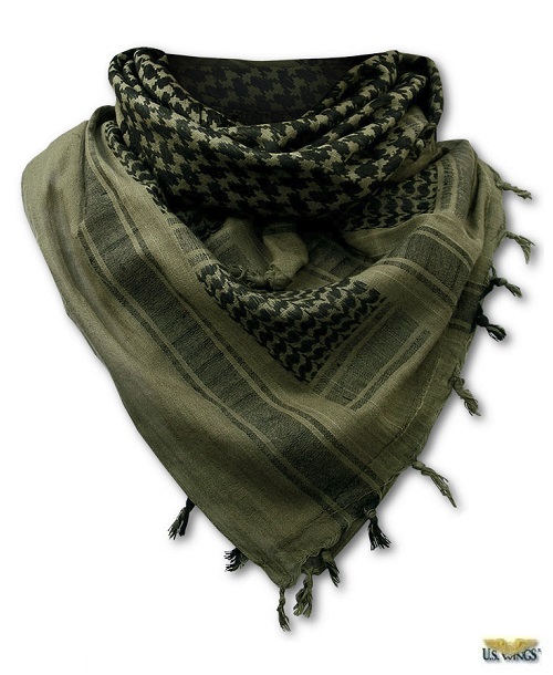 Black & White Desert Shemagh Scarf-Army Military Style-TRIXES-Cold Weather 