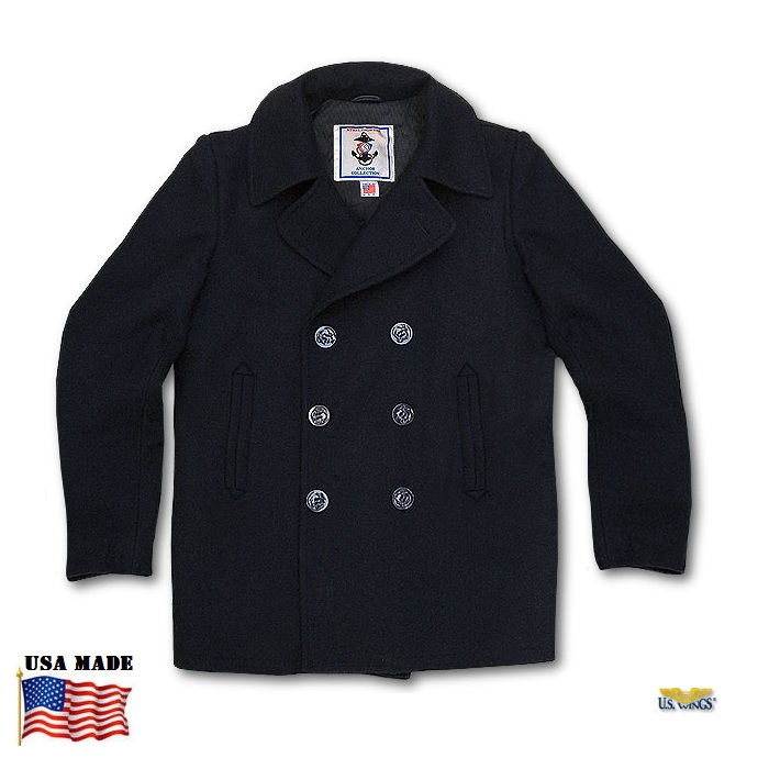 Original Navy Pea Coat Fashion Women's Coat 2017