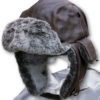 Vintage Leather Aviator Trapper Cap Combo