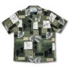 Tropical Woodblock Aloha Shirt