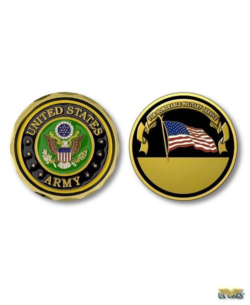 Army Staff Sergeant Engravable Back Challenge Coin. NEW U.S 