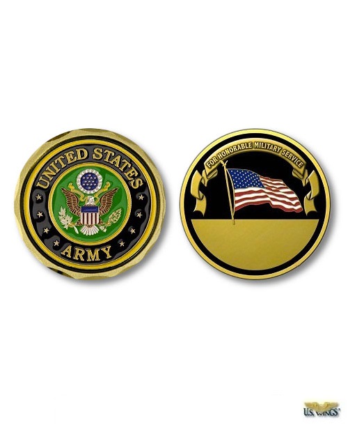 US Army Challenge Coin - US Wings