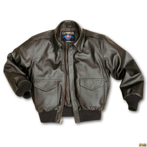 leather flight jacket