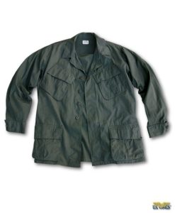 genuine vietnam era shirt od green