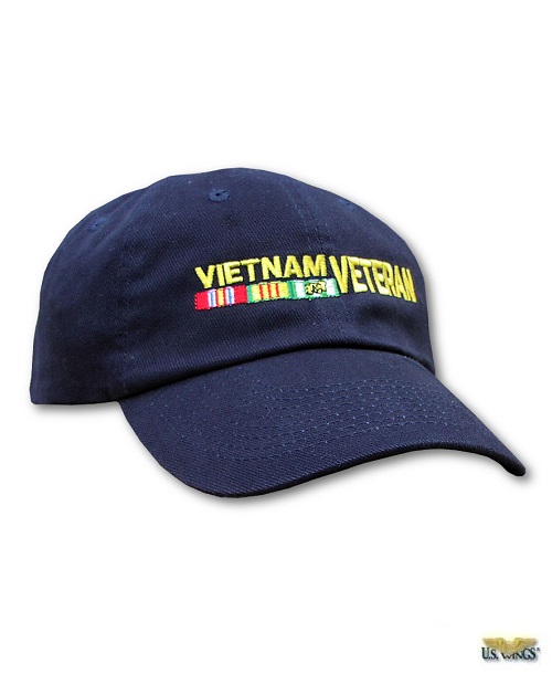 Vietnam Veteran Ribbon Cap (Navy)