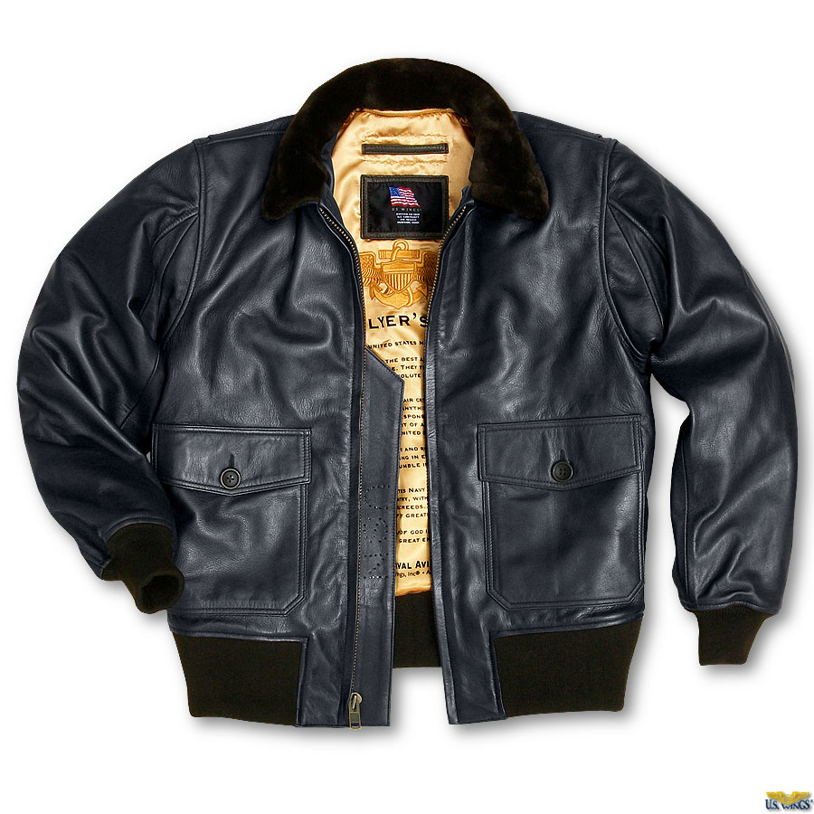 US Wings US Navy Bomber Jacket G-1 with Wings of Gold 2016