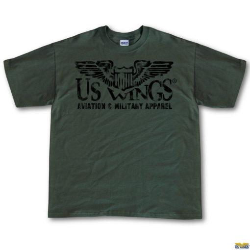 US Wings Vintage-style Aviation & Military Apparel T-Shirt - Image 3