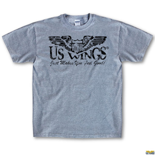 US Wings Vintage-style Just Feel Good T-Shirt - Image 4