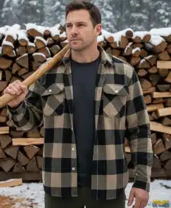 Alternative view of Heavyweight Plaid Flannel Shirt