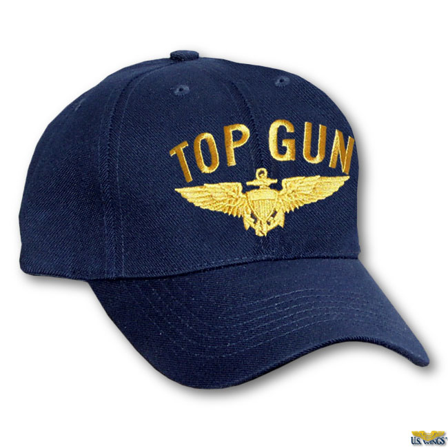 The Top Gun Cap with wings is available at US Wings!