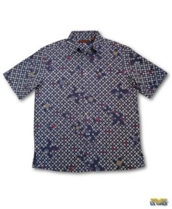 Louis Vuitton Beige And Purple Checkerboard Hawaiian Shirt And