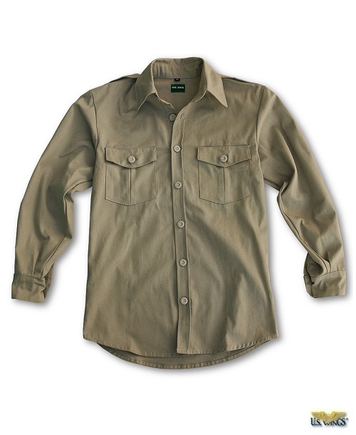 USW Adventure Gear™ Khaki Chino Shirts (Long Sleeve)