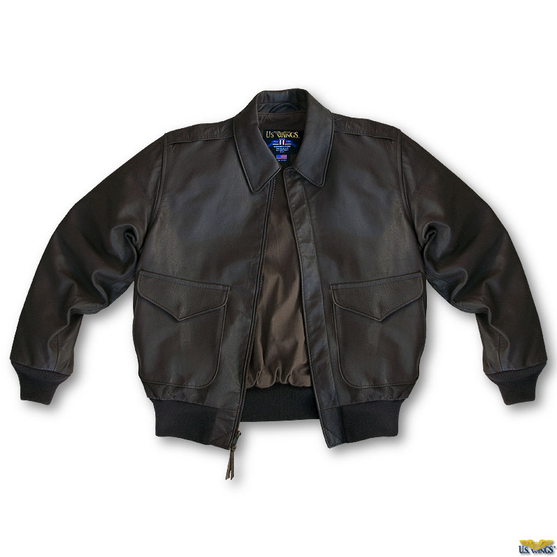 få øje på Mountaineer få Horsehide Leather Jacket Bomber A-2