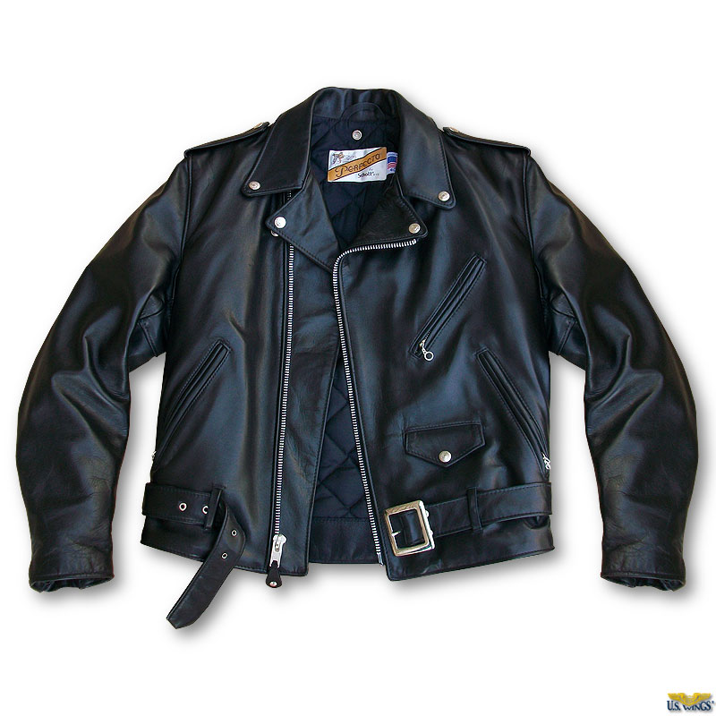 Vanding Duke Problemer Schott 118 Perfecto Motorcycle Jacket - US Wings