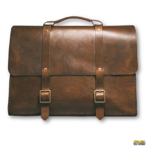 Satchel and Page Leather Briefcase