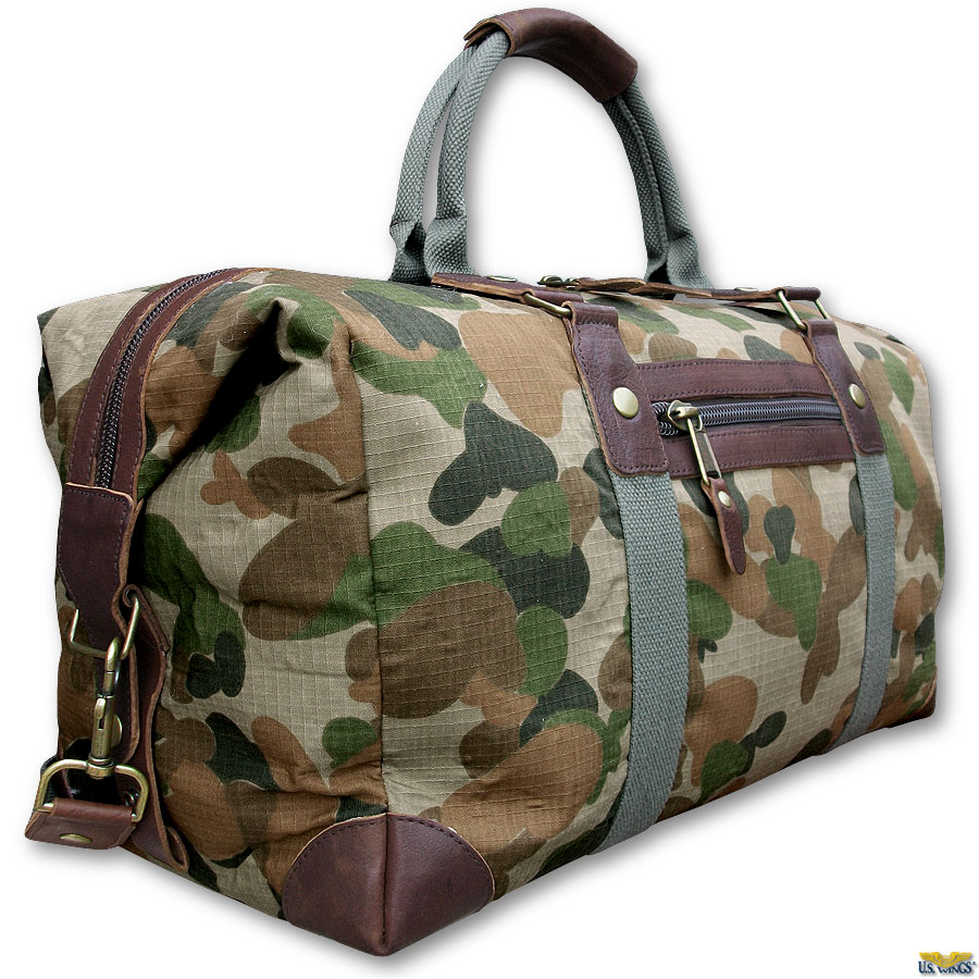 Australian Camo Safari Duffle Bag US Wings