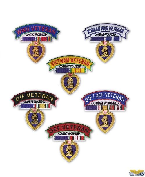 combat wounded war veteran patches
