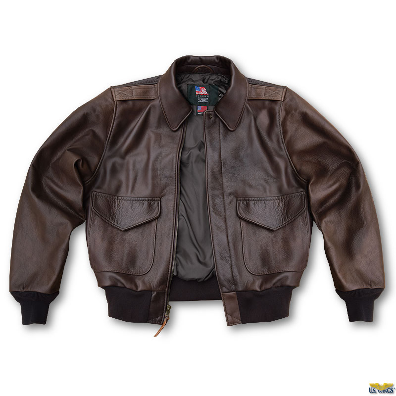 Signature Series Vintage Cowhide Modern A-2 Jacket - US Wings